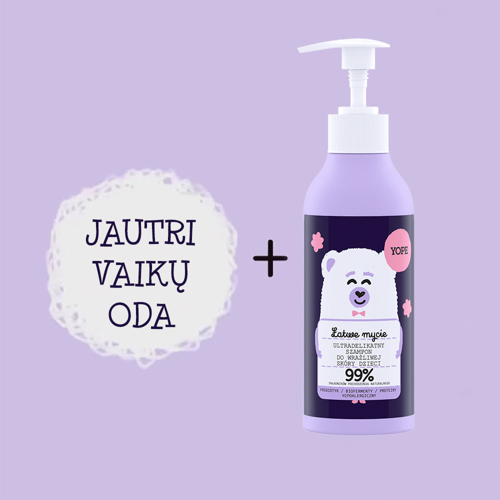YOPE švelnus šampūnas vaikams, 300ml