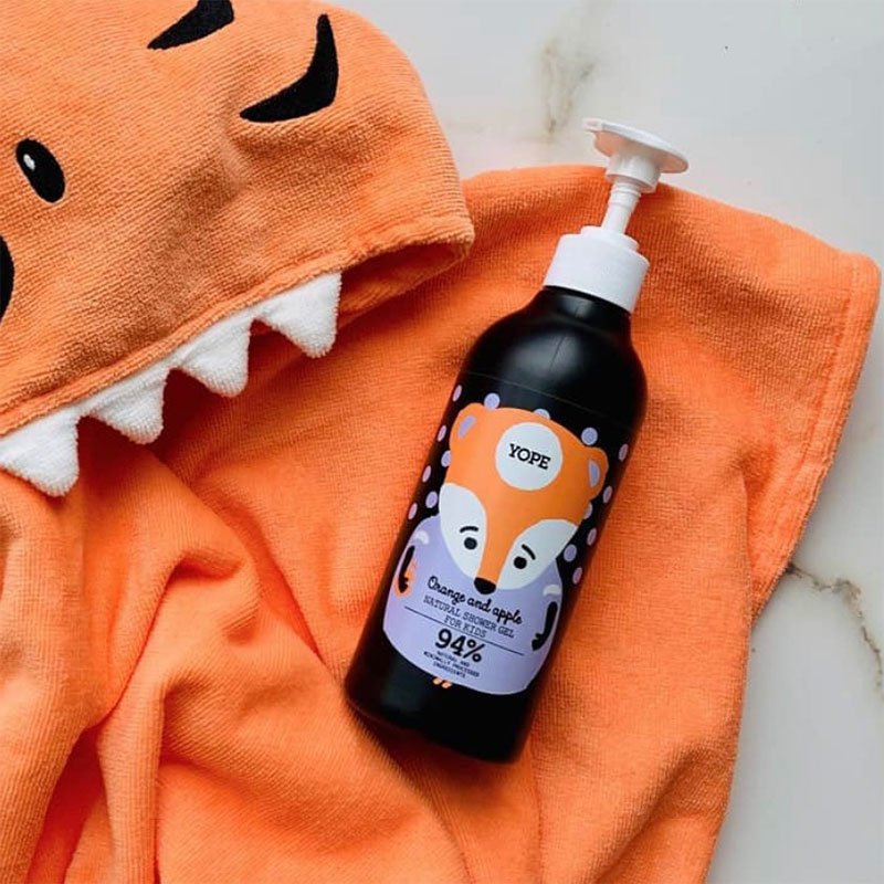 YOPE Natural shower gel for children Oranges and apple, 400ml.