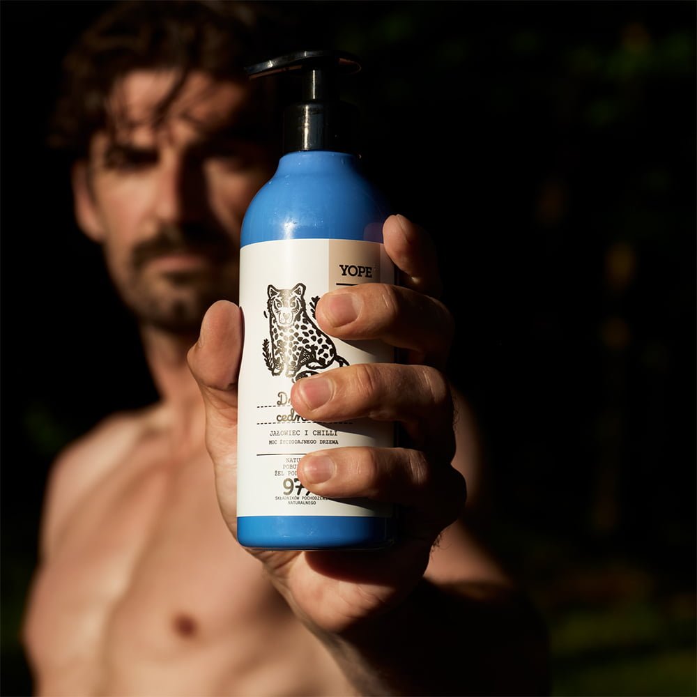 YOPE WOOD Shower gel Cedar, 400 ml.