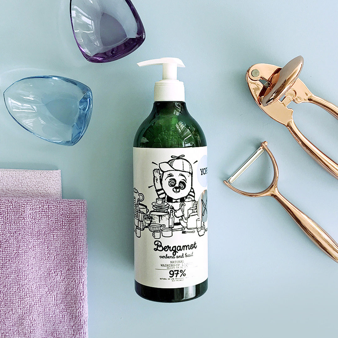 YOPE natural dishwashing liquid, 750 ml (Bergamot, verbena, basil)