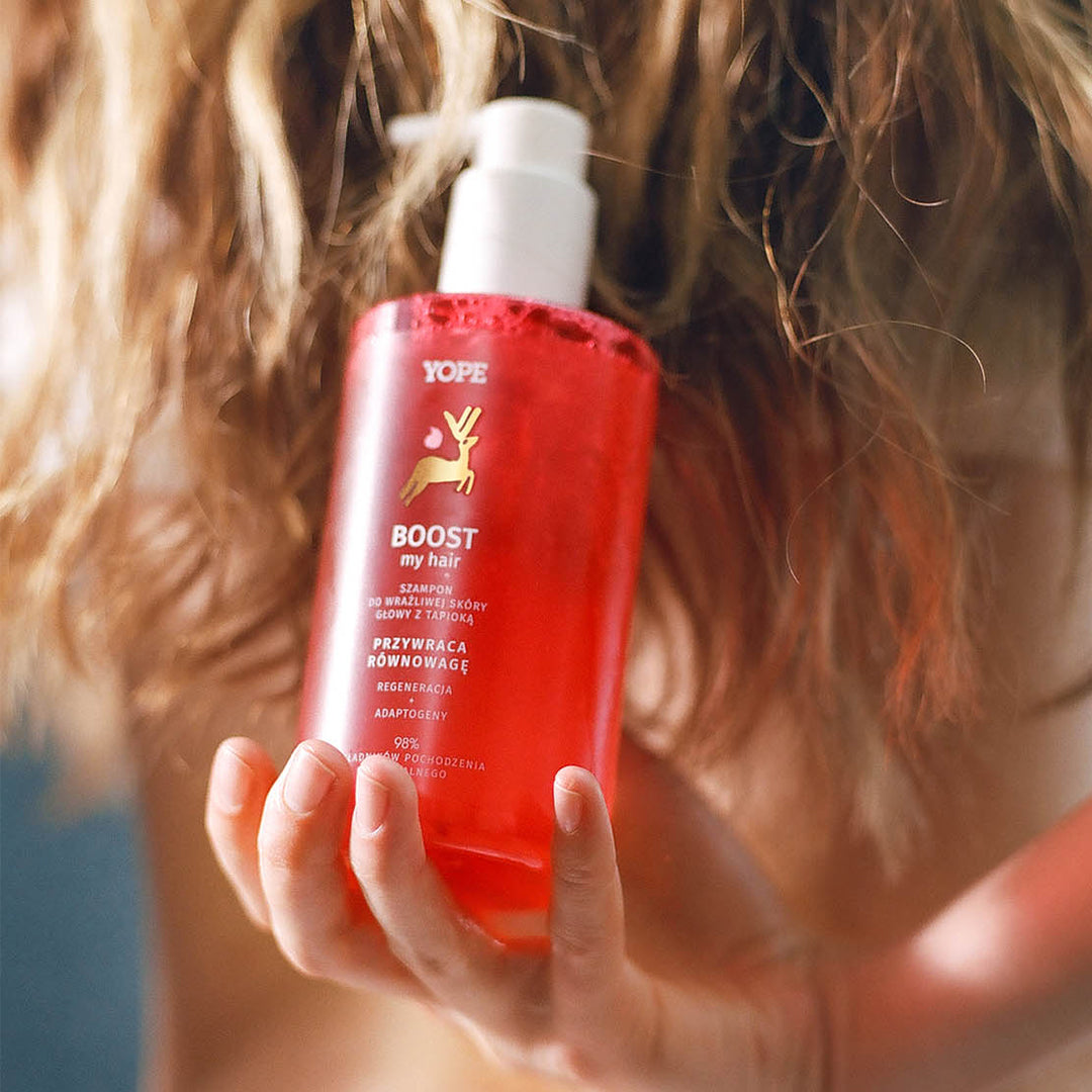 YOPE “BOOST” regeneruojantis šampūnas su Tapioka, 300ml