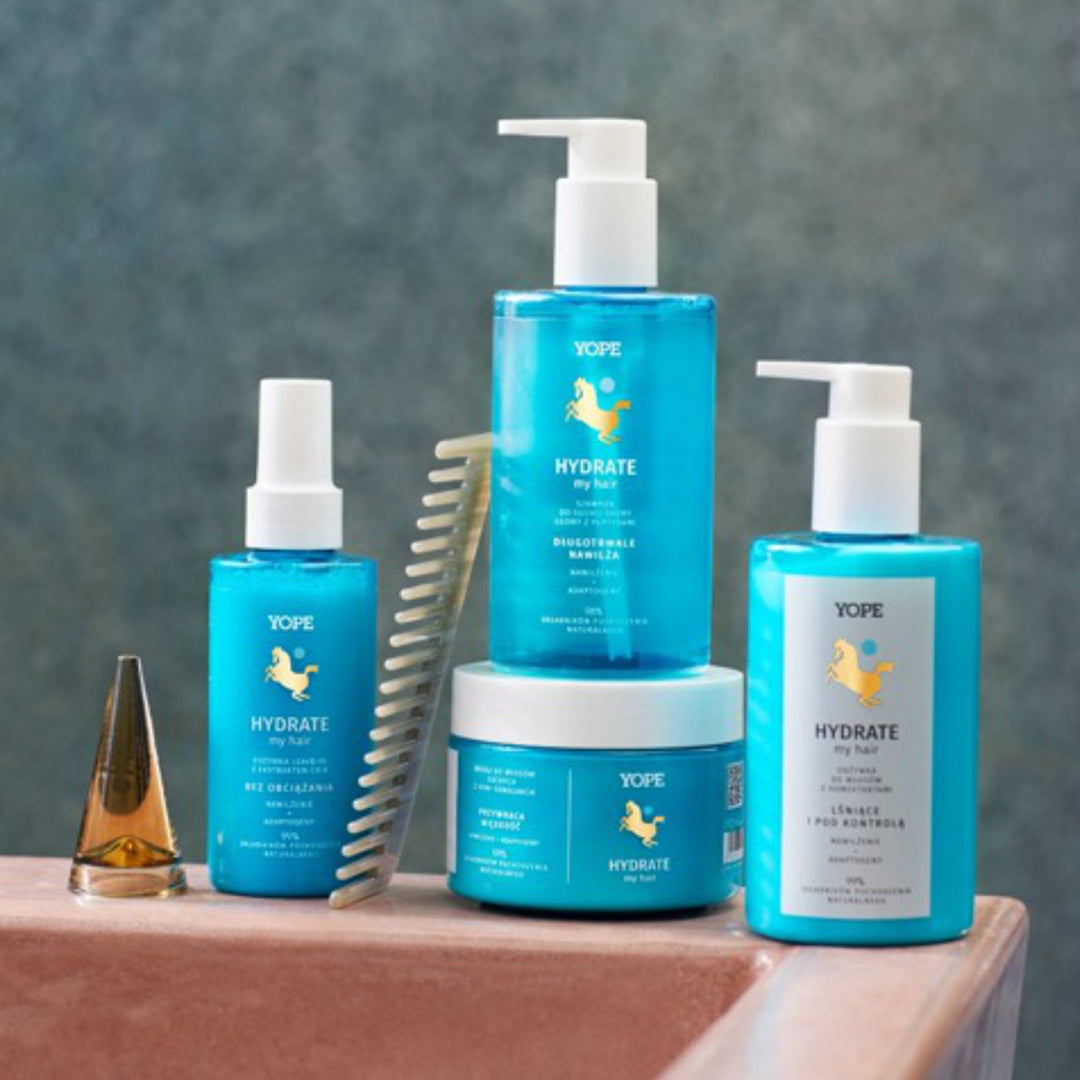 YOPE “HYDRATE” moisturizing shampoo for dry skin with peptides, 300ml