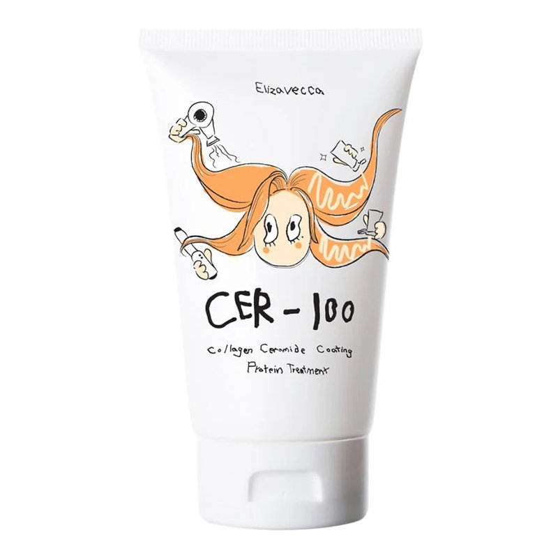 Elizavecca CER-100 Collagen Ceramide Coating Protein Hair Mask with Ceramides and Collagen