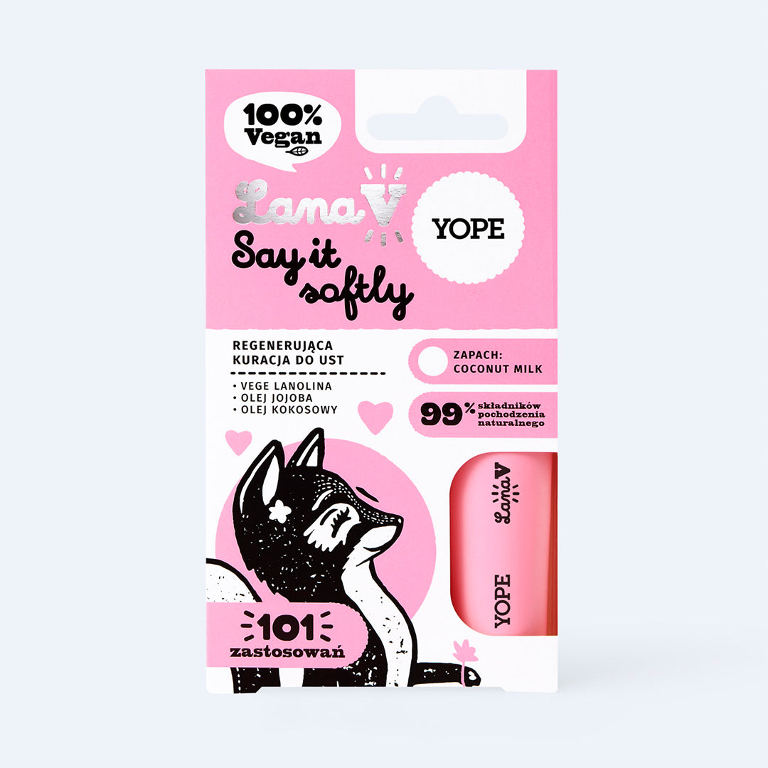 YOPE “Lana V” regenerating lip balm “Say it softly”, 5g