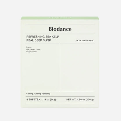 Biodance Refreshing Sea Kelp Real Deep Mask Soothing and Moisturizing face mask