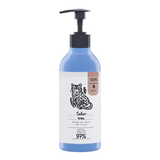 YOPE WOOD Shower gel Cedar, 400 ml.