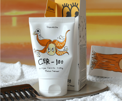 Elizavecca CER-100 Collagen Ceramide Coating Protein Hair Mask with Ceramides and Collagen