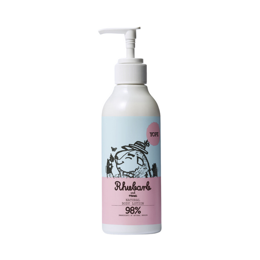 YOPE Natūralus kūno losjonas ,,Rabarbarai ir rožė" 300ml.