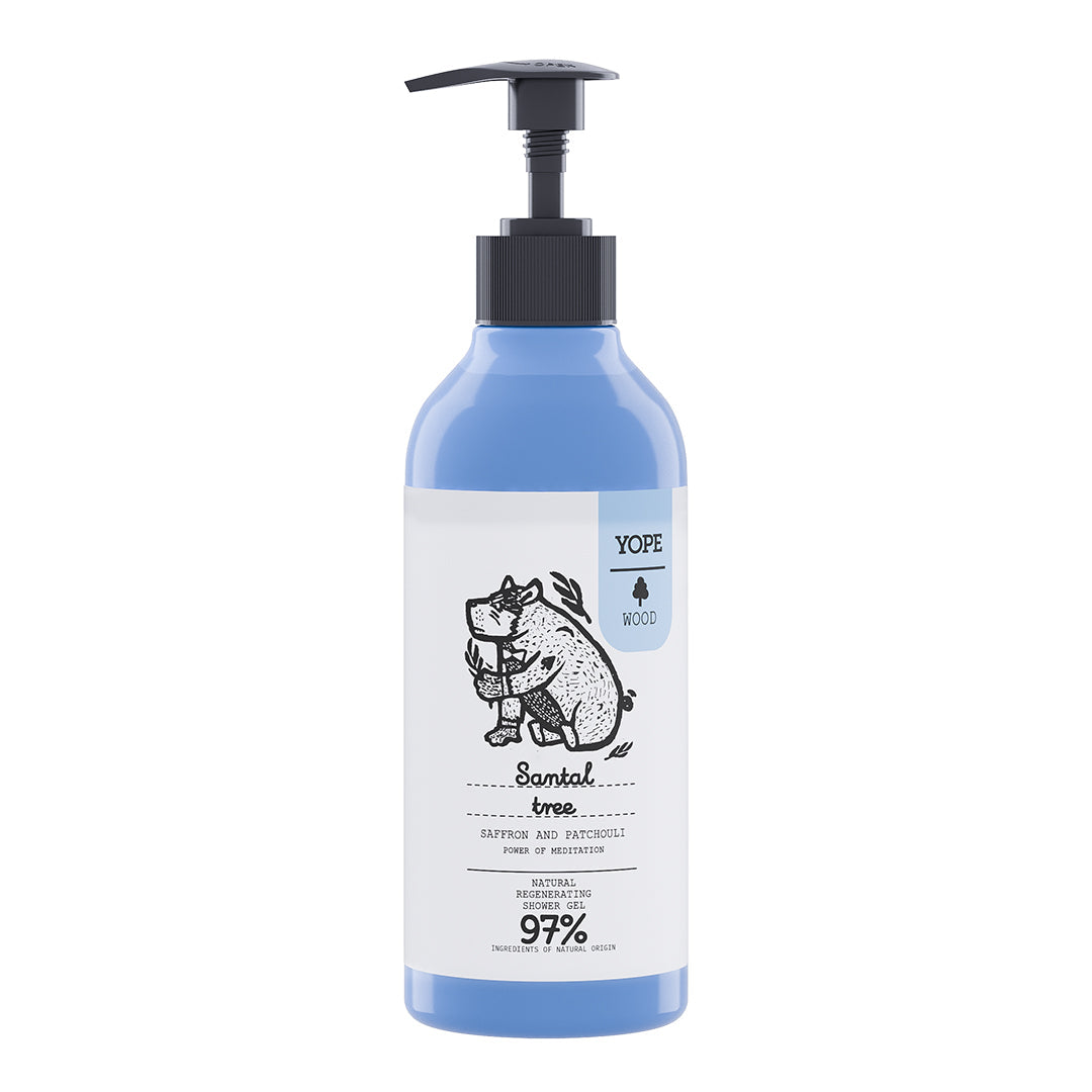 YOPE WOOD Shower Gel Sandalwood, 400 ml.