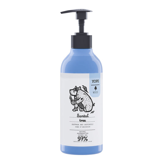 YOPE WOOD Shower Gel Sandalwood, 400 ml.
