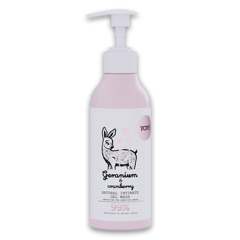 YOPE Natural intimate hygiene wash "Geranium and cranberry"