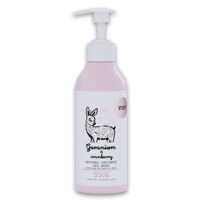 YOPE Natural intimate hygiene wash "Geranium and cranberry"