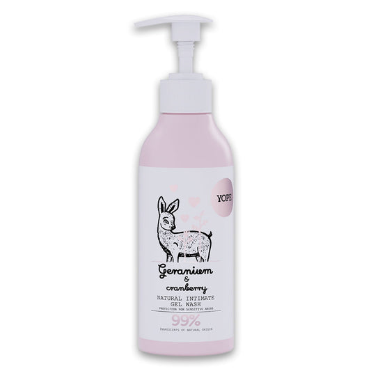 YOPE Natural intimate hygiene wash "Geranium and cranberry"