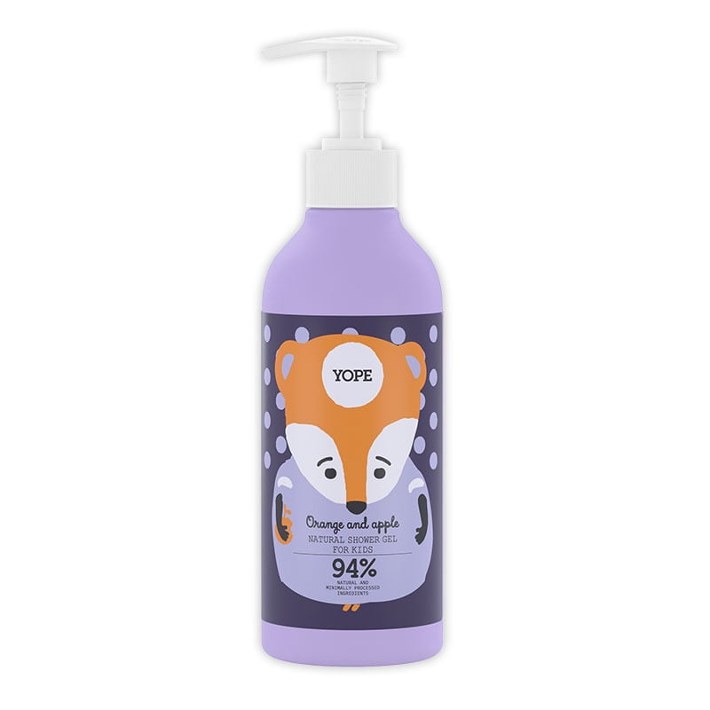 YOPE Natural shower gel for children Oranges and apple, 400ml.