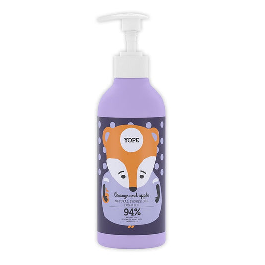 YOPE Natural shower gel for children Oranges and apple, 400ml.