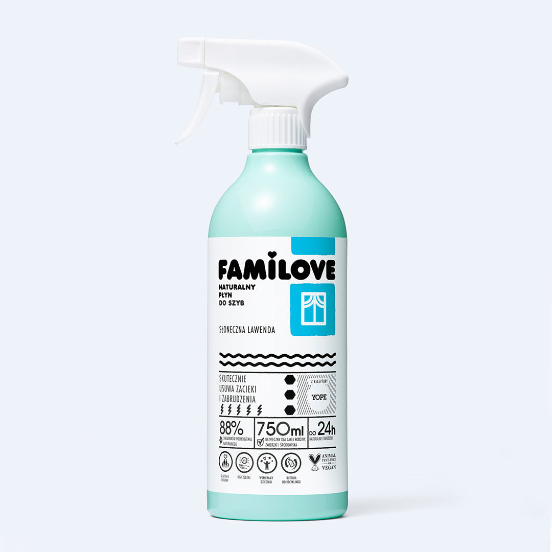 YOPE “FAMILOVE” window and mirror cleaner, 750 ml
