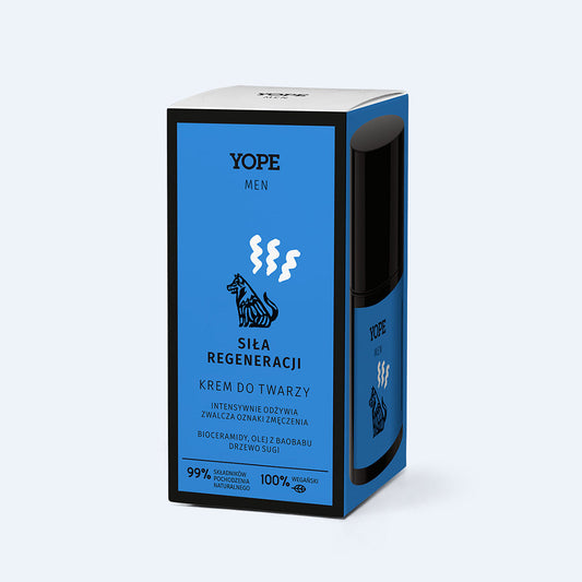 YOPE Men's regenerating face cream, 50ml.