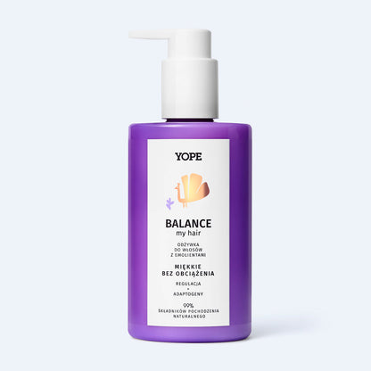 YOPE “BALANCE” balancing conditioner for oily skin with emollients, 300 ml