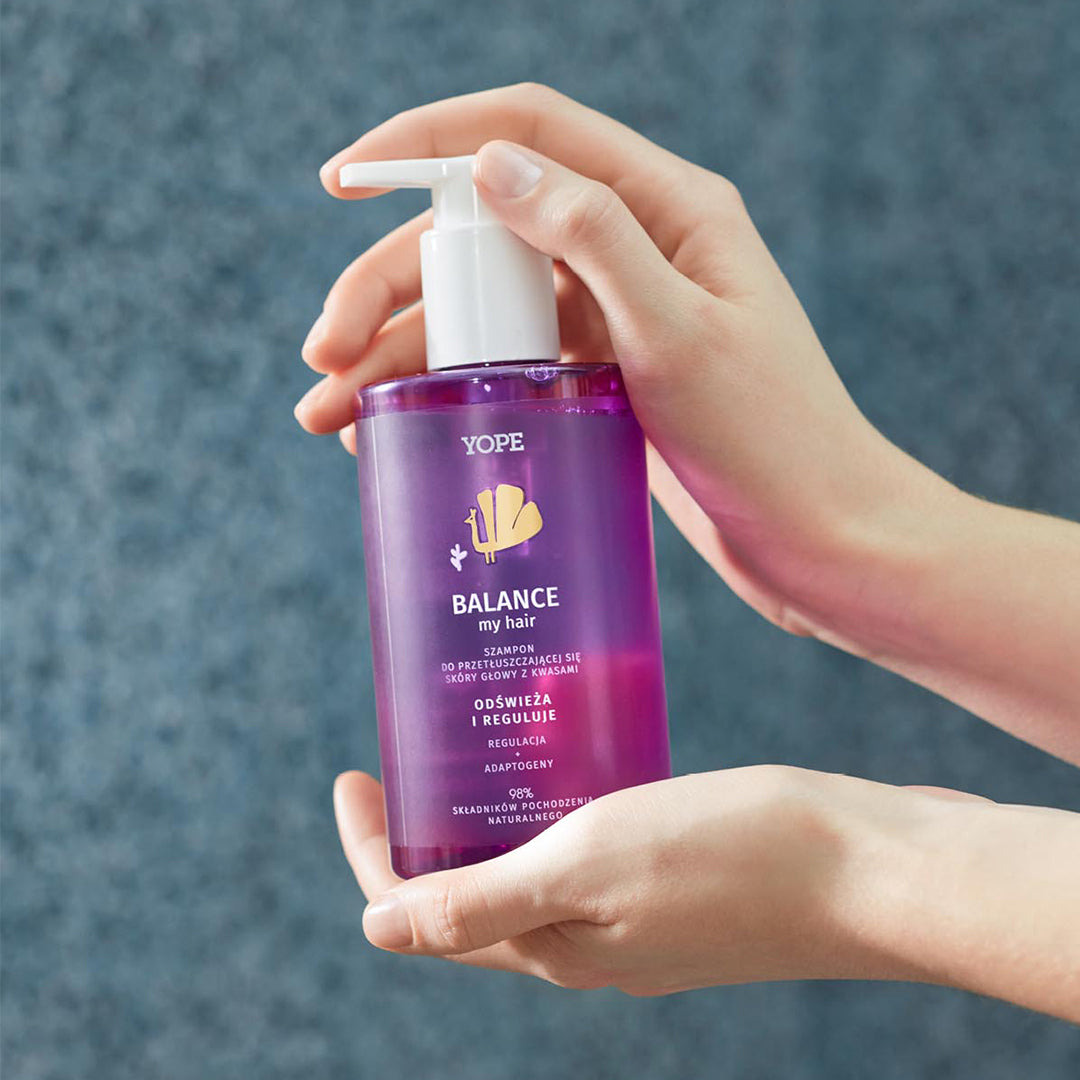 YOPE “BALANCE” balancing shampoo for oily skin with acids, 300 ml