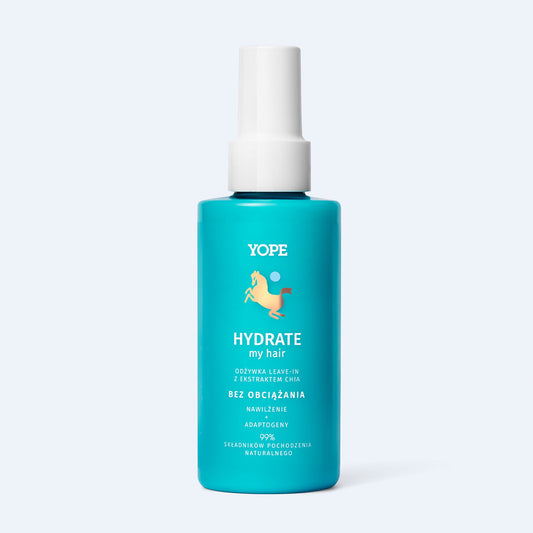 YOPE “HYDRATE” moisturizing leave-in conditioner with Chia extract, 150 ml