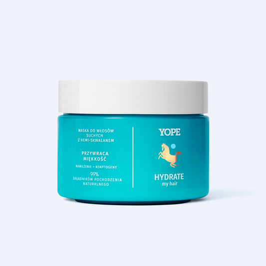 YOPE “HYDRATE” moisturizing mask “3in1” for dry skin with hemisqualane, 250ml