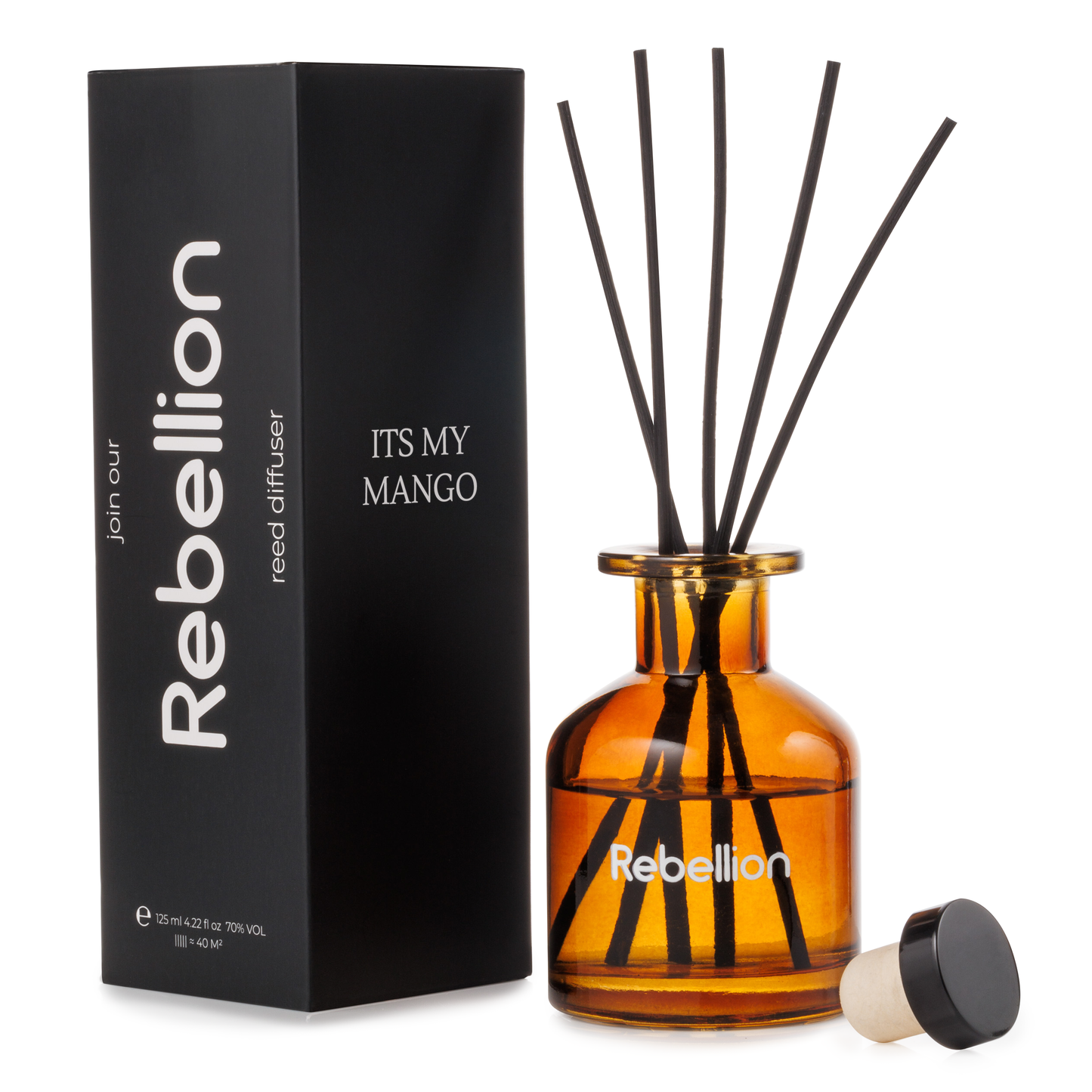Rebellion home fragrance diffuser with reeds "Its My Mango" 125ml