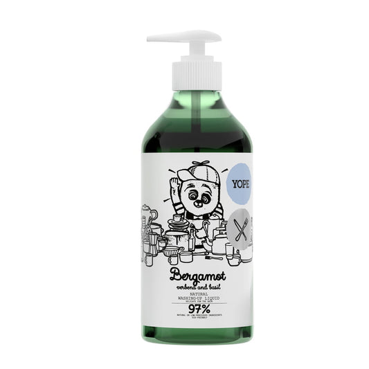YOPE natural dishwashing liquid, 750 ml (Bergamot, verbena, basil)