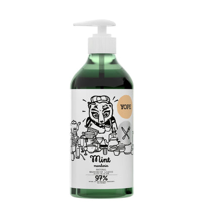 YOPE natural dishwashing liquid, 750 ml (Mint and Mandarin)