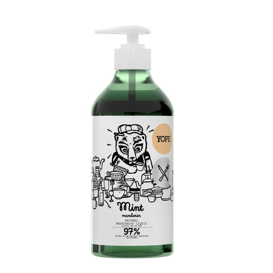 YOPE natural dishwashing liquid, 750 ml (Mint and Mandarin)